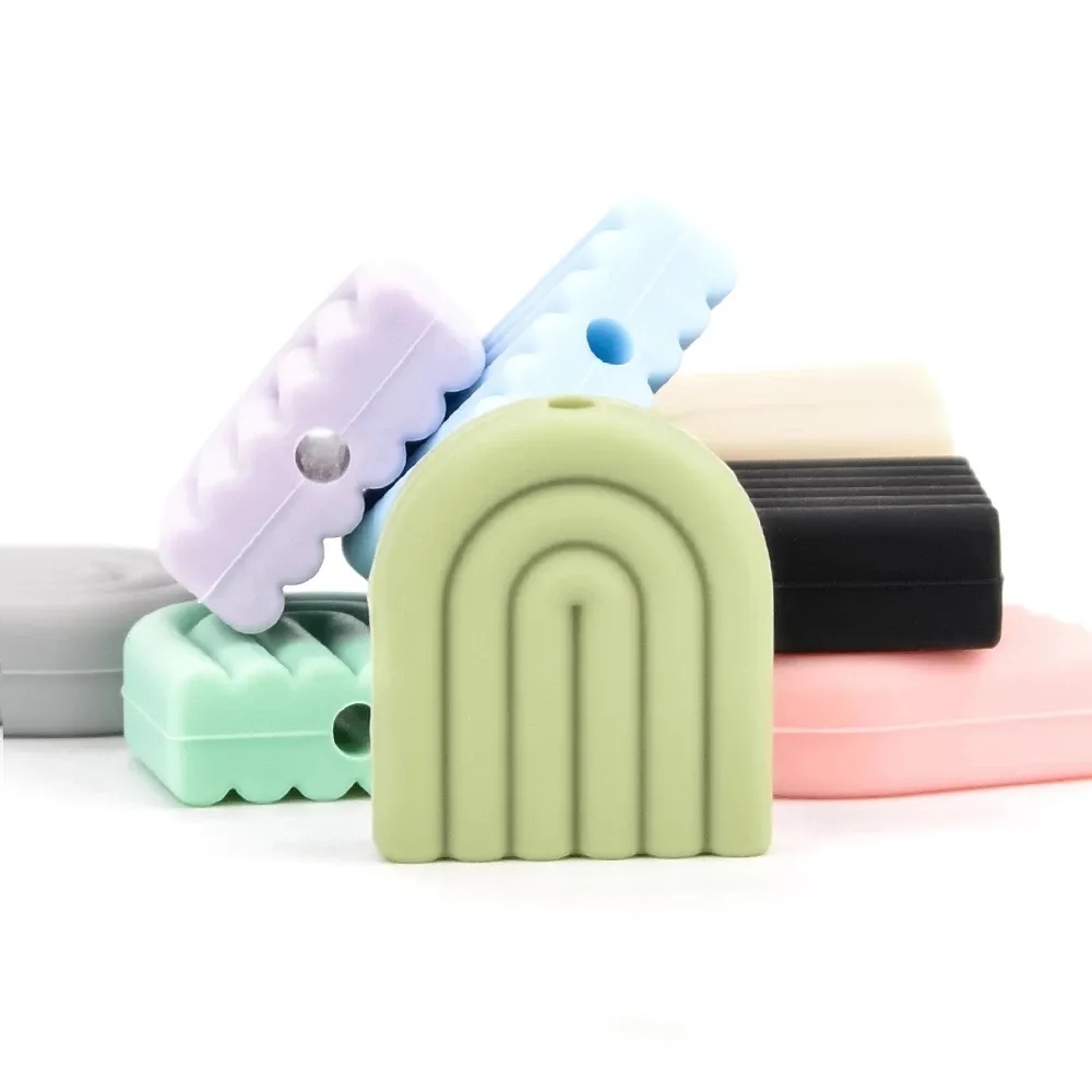 Baby Products List - Lofca 40pcs Rainbow Baby Silicone Beads