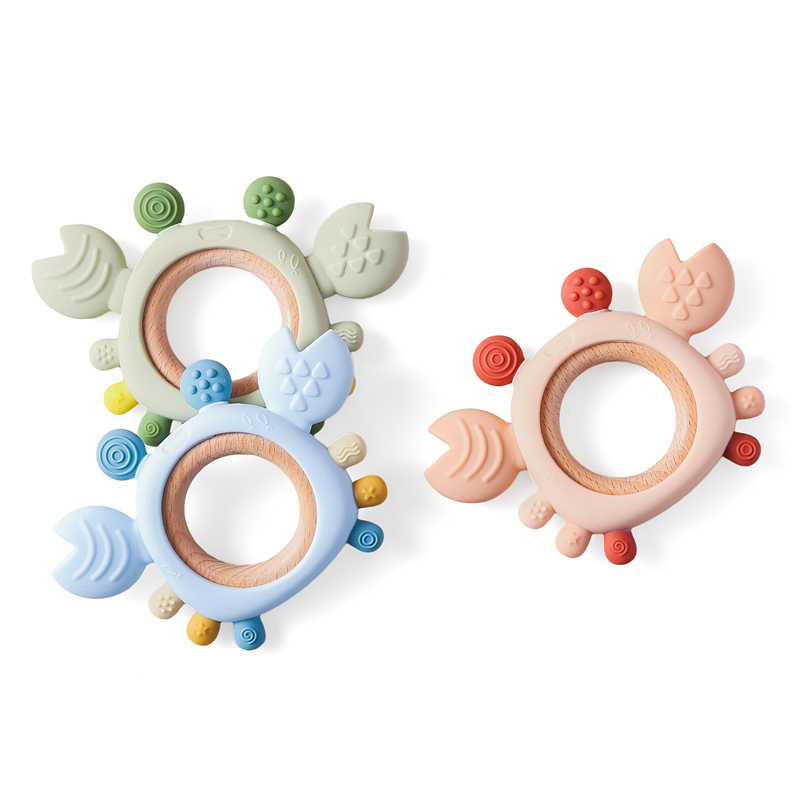 Baby Products List - Baby Silicone Teether Cartoon Crab Teether