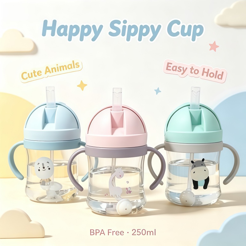 Baby Products List - New Cartoon Pattern Outdoor Child Drinking
