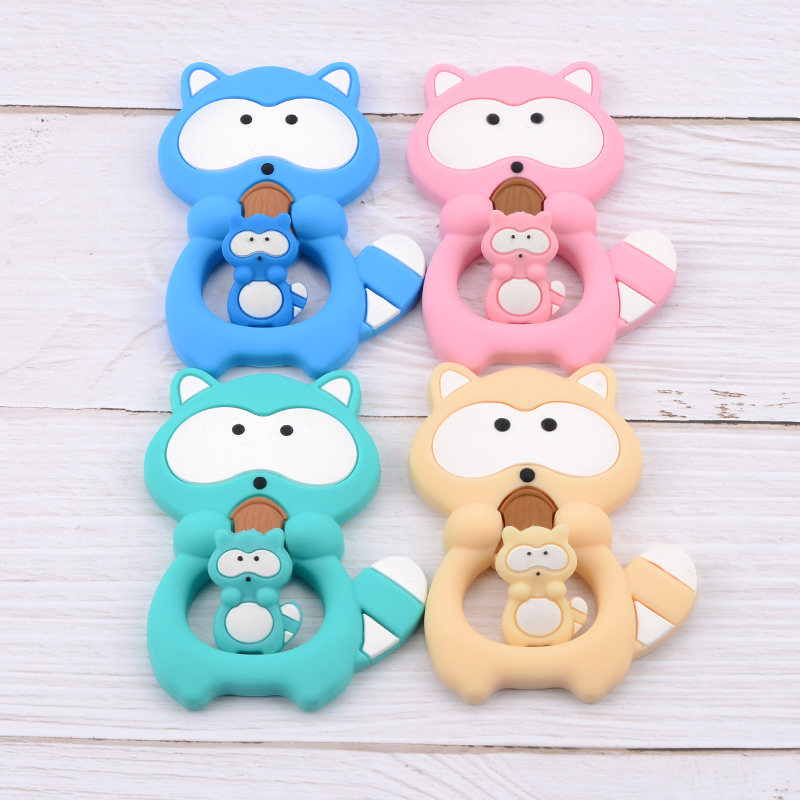 1PC Raccoon Silicone Teether T - Baby Products List review and price