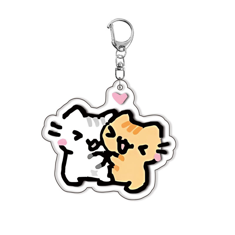 Cat Kitten Keychain Acrylic Lo - Baby Products With Zinc review and price